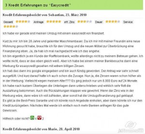 easycredit Erfahrungen