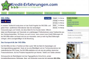 Auf kredit-erfahrungen.com sind Erfahrungsberichte der User dargestellt, die schon Erfahrung mit dem ING-DiBa Ratenkredit haben