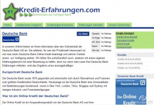 Auf kredit-erfahrungen.com können Sie Erfahrungsberichte der User lesen, sowie selbst einen Bericht mit den eigenen Bewertungen schreiben