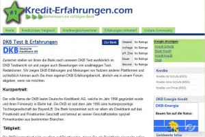 Auf kredit-erfahrungen.com können Sie mehr über die DKB Bank und ihr Kreditangebot lesen, sowie einen eigenen Erfahrungsbericht erstellen